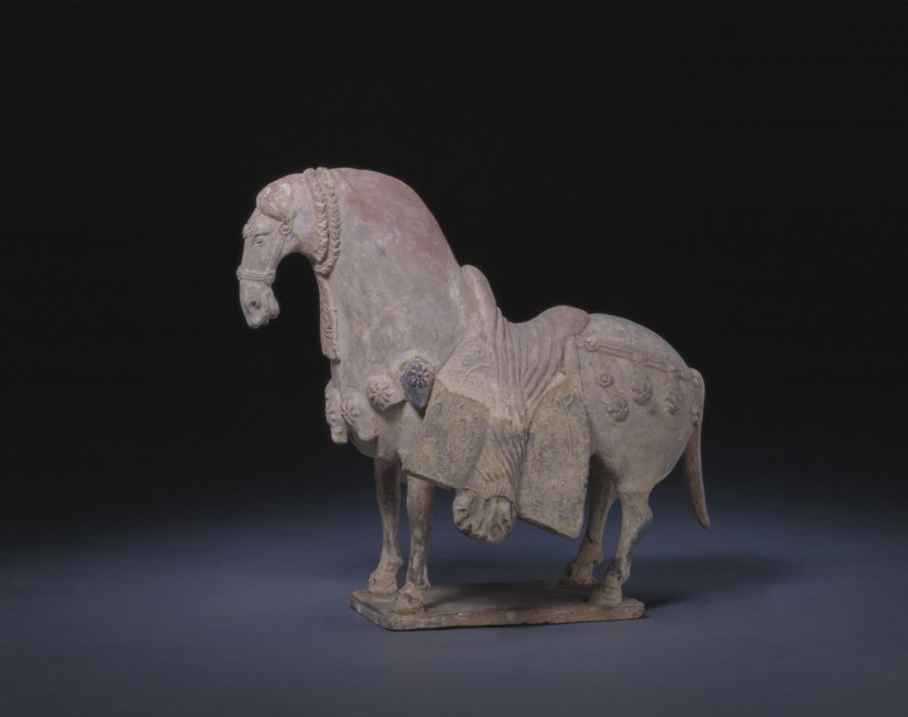 图片[1]-Pottery painted horse-China Archive